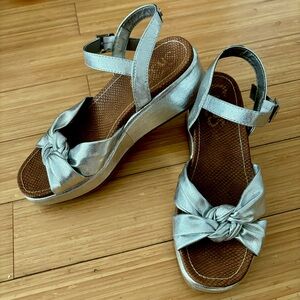 Silver Sam Edelman sandals